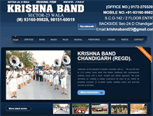 Tablet Screenshot of oldkrishnaband.com